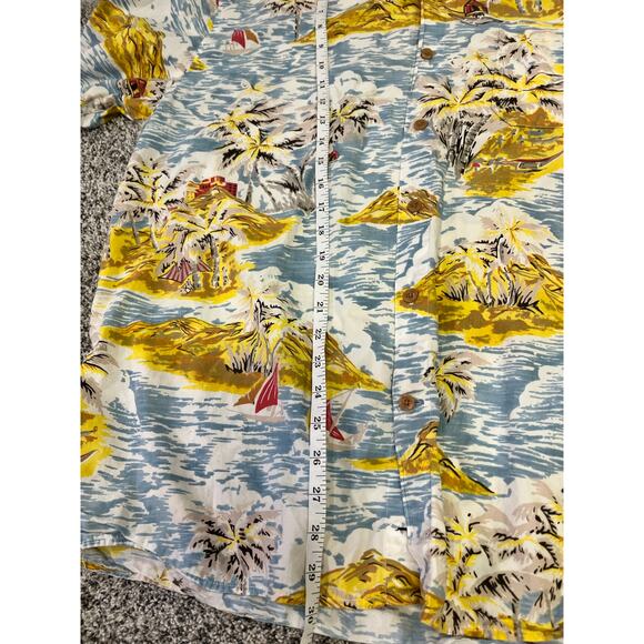 The Territory Ahead Men’s Retro Hawaiian Camp Shirt XL, Cotton‎ Island Sailboats - Picture 13 of 14